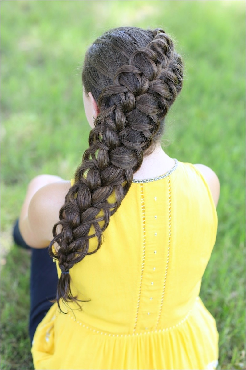 diagonal french loop braid