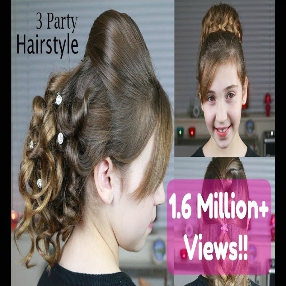 Cute Girl Hairstyles Youtube Awesome Easy Party Hairstyles for Medium Hair Youtube It Fitsfo Cute