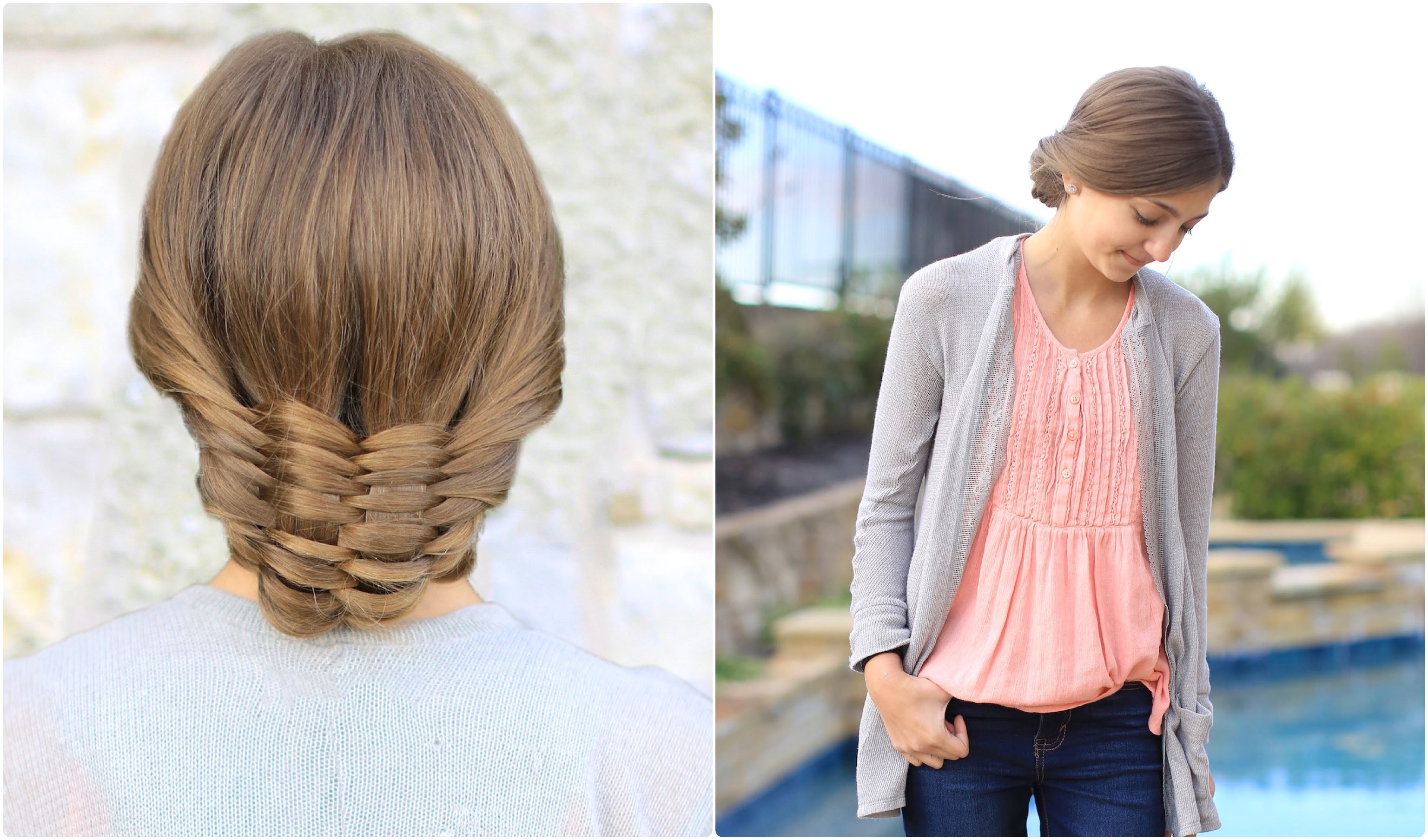 the woven updo cute girls hairstyles