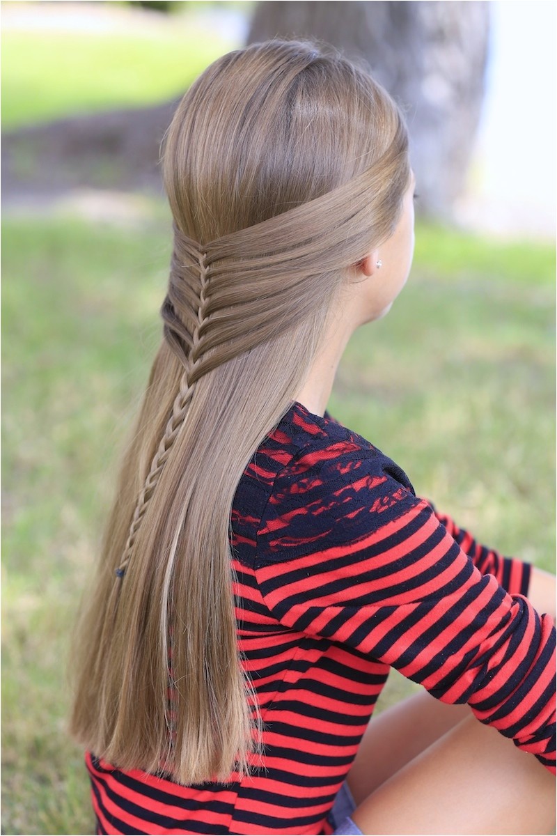 mermaid half braid