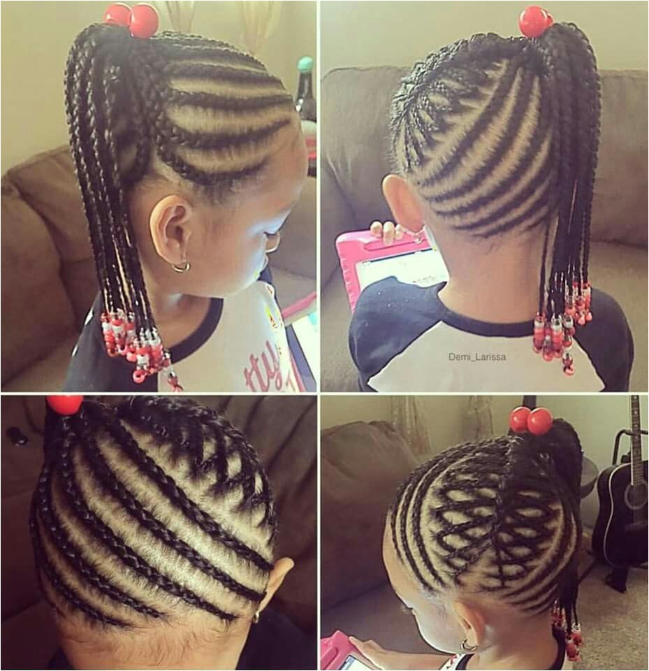 Little girl braided hairstyle super cute