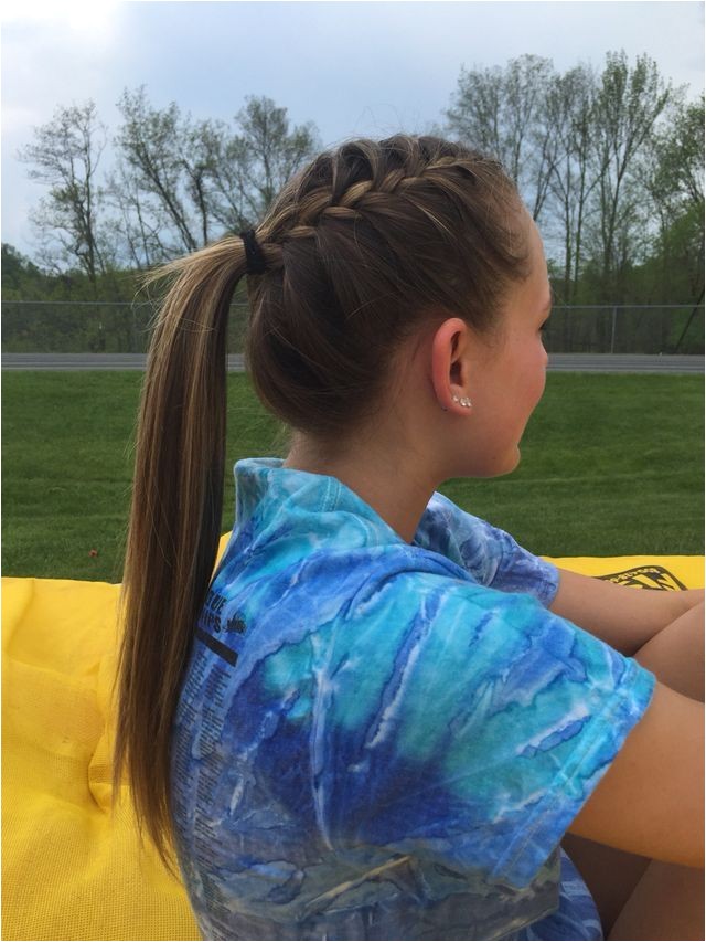 softball hairstyles bows