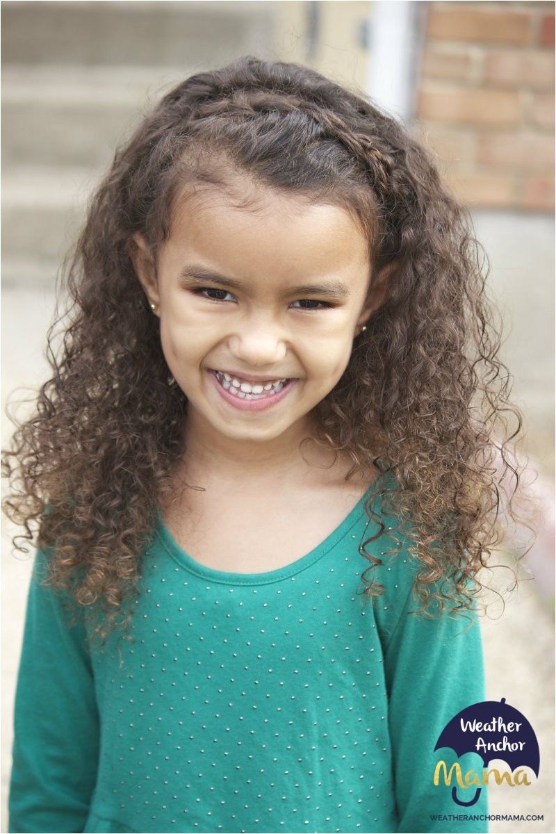 mixed girl hairstyles curly