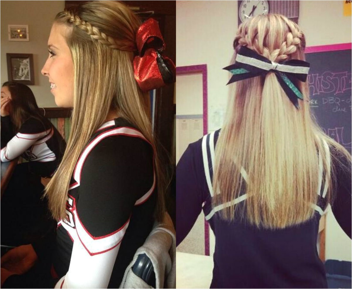 cute cheer hairstyles