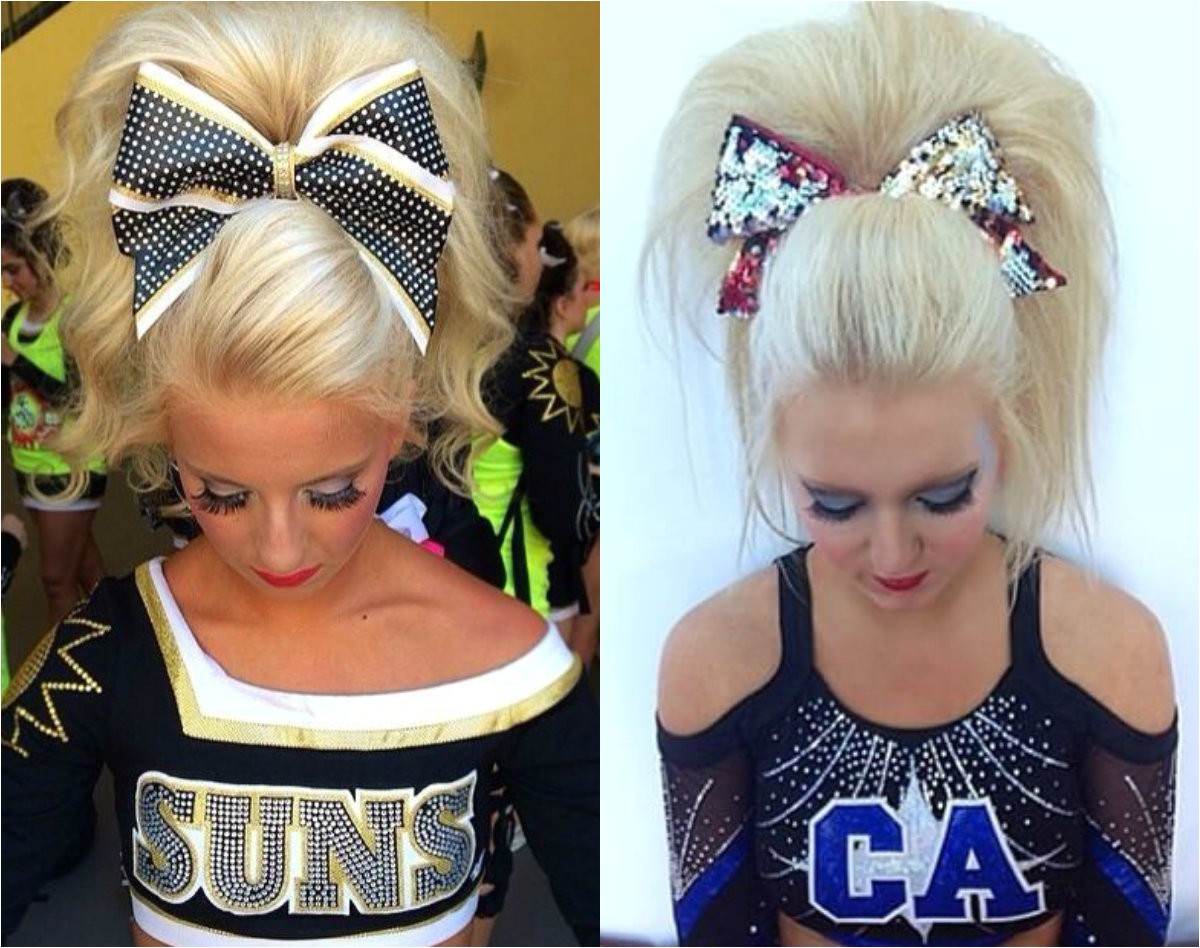 cute cheer hairstyles