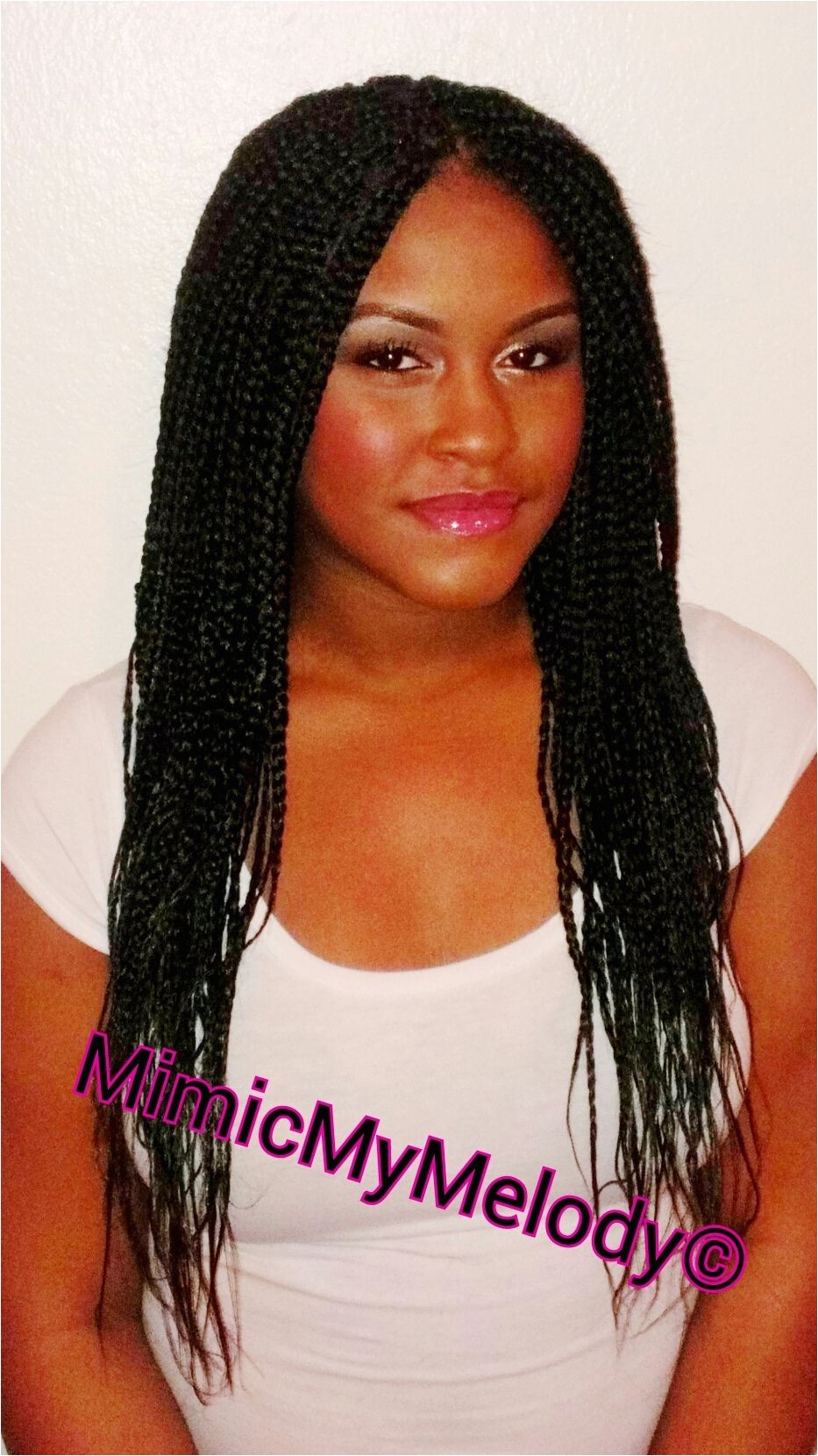 boxbraids individualbraids middlepart protective hairstyle Natural Hair Poetic Justice braids