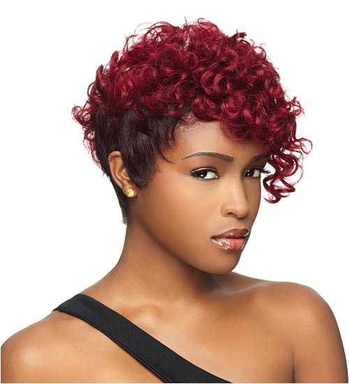 cute short hairstyles for black women curly red