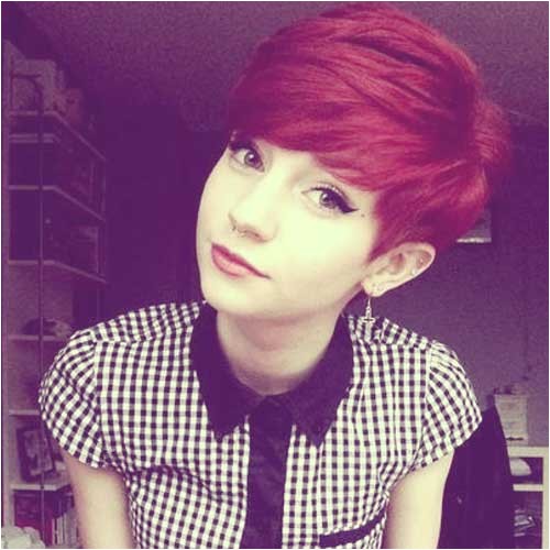 cute short red haircuts for 2013