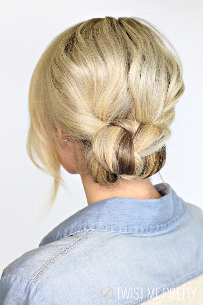 2 minute braided bun