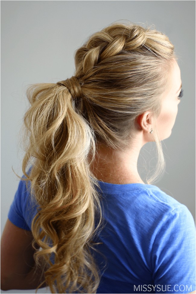 dutch mohawk ponytail