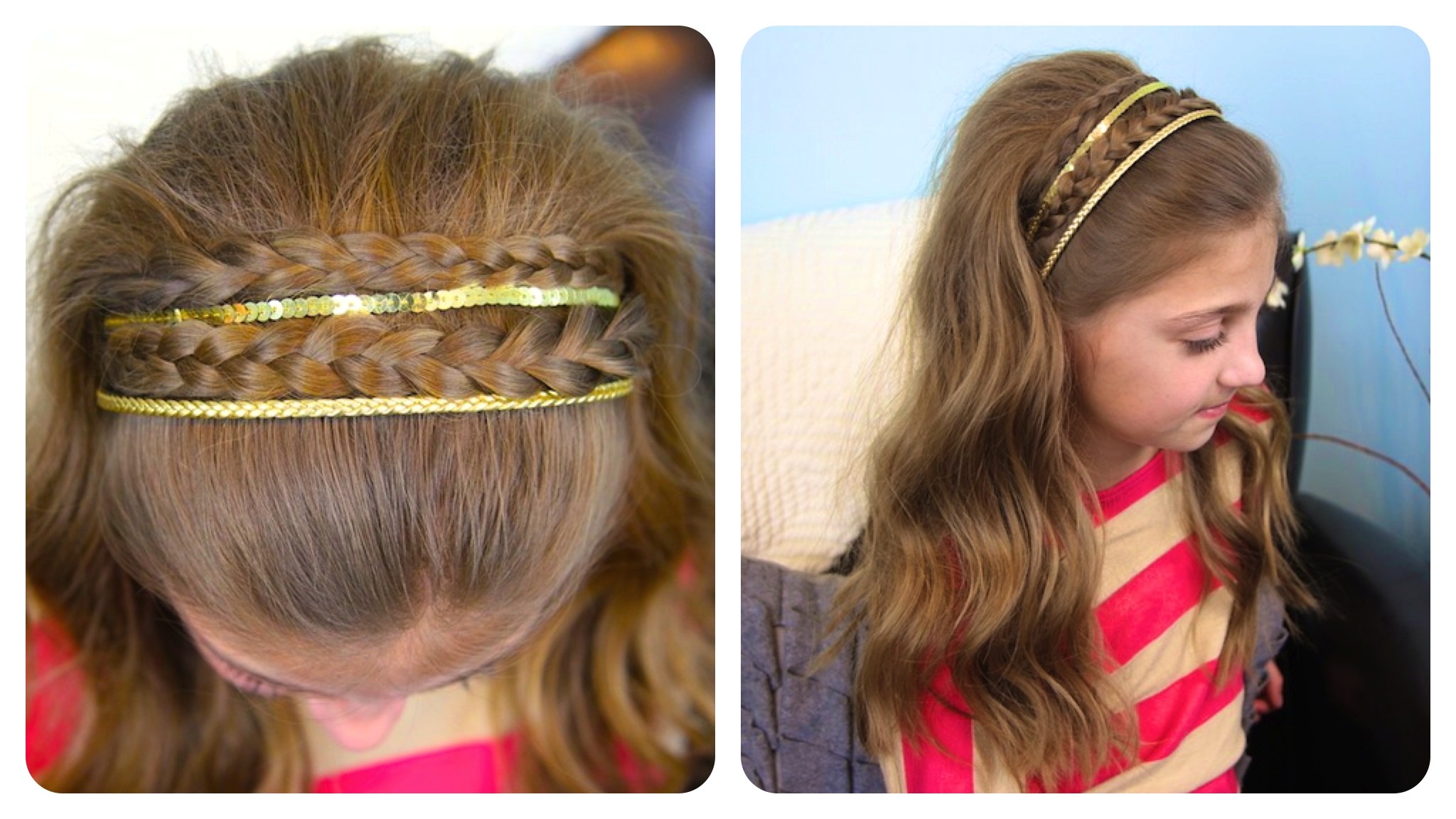 double braid sparkly headband braided headbands