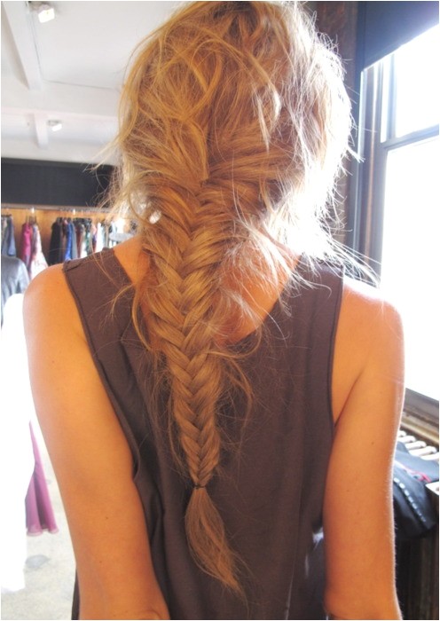 cute braided hairstyle for girls fishtail braid