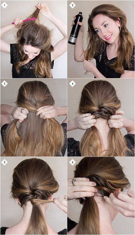 easy hairstyles for long hair step by step