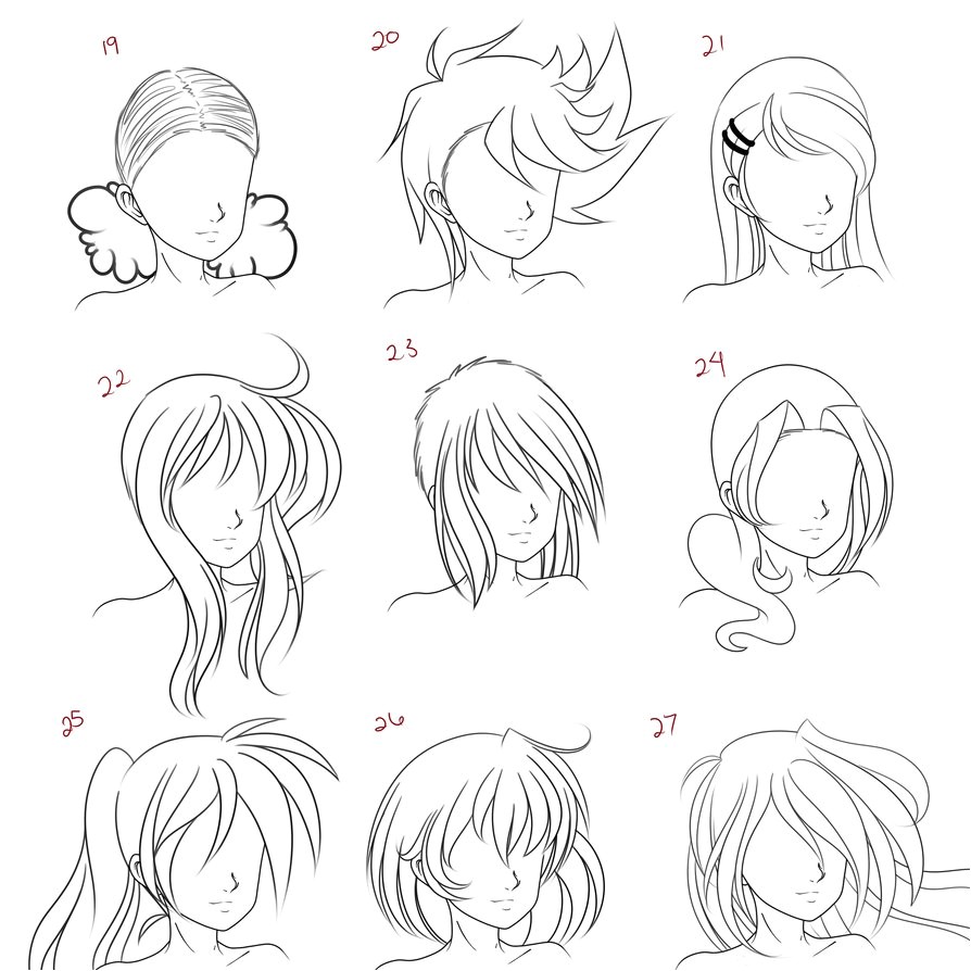 cute anime hairstyles sudah