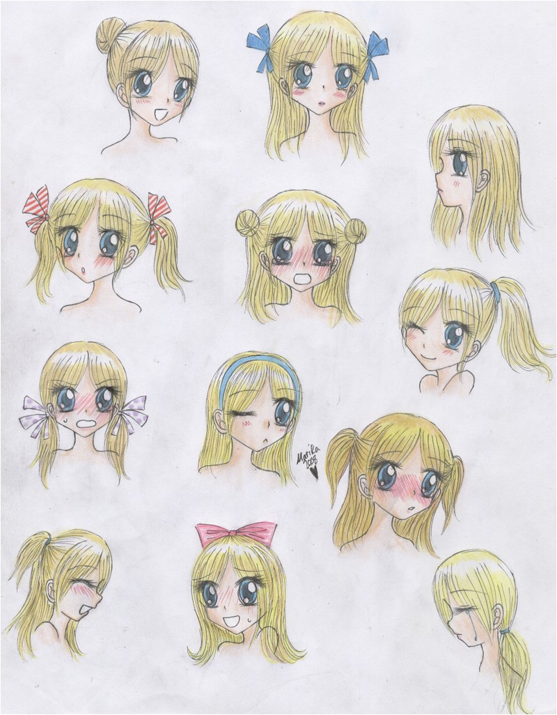 cute anime hairstyles sudah