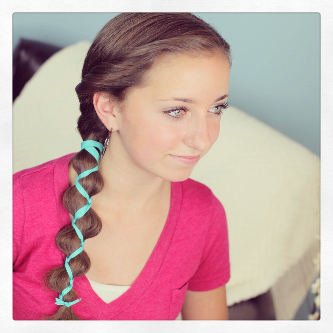 ribbon accented loony braid