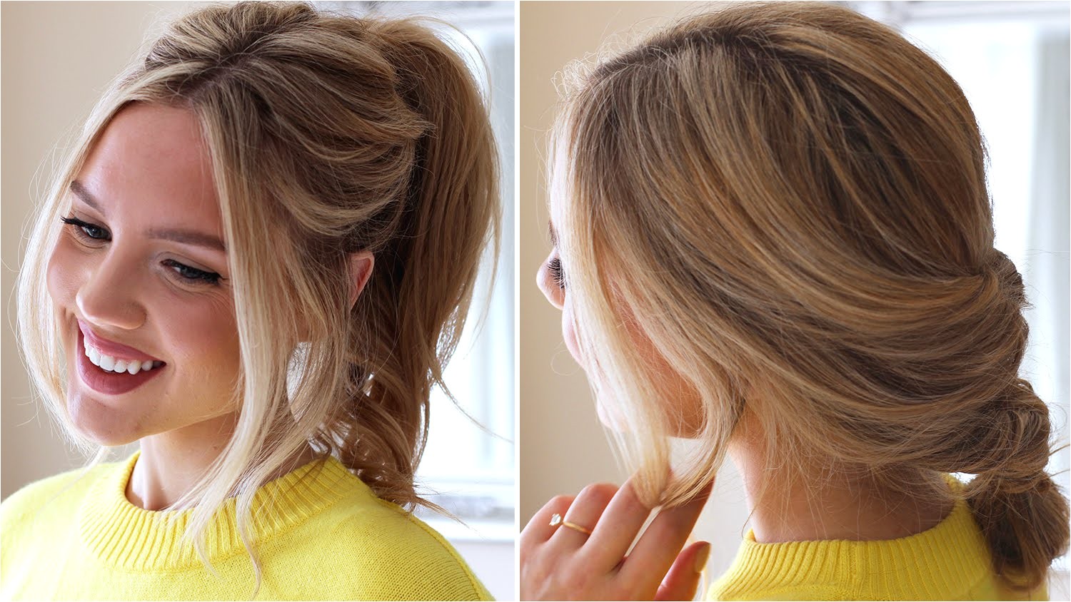 3 easy running late hairstyles