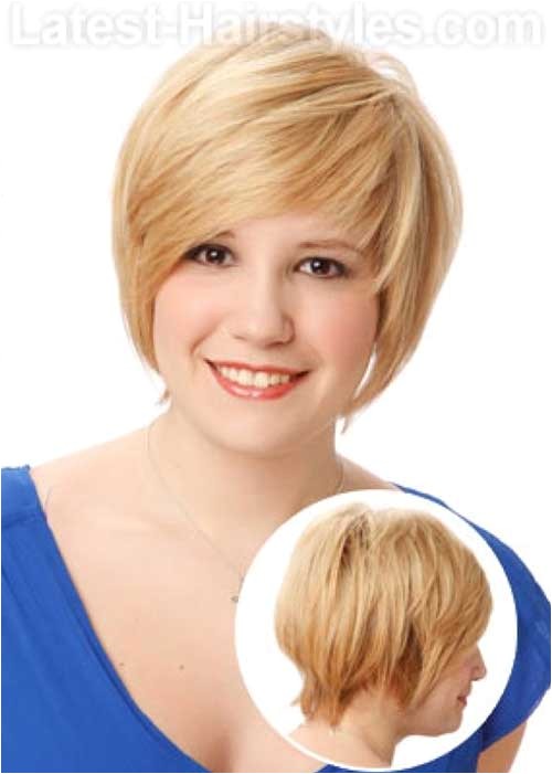 short haircuts for chubby faces