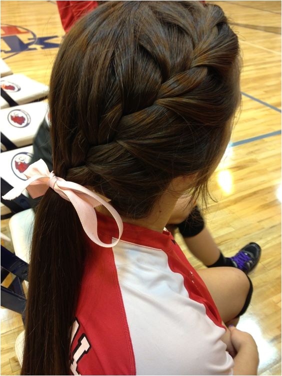 cute volleyball hair