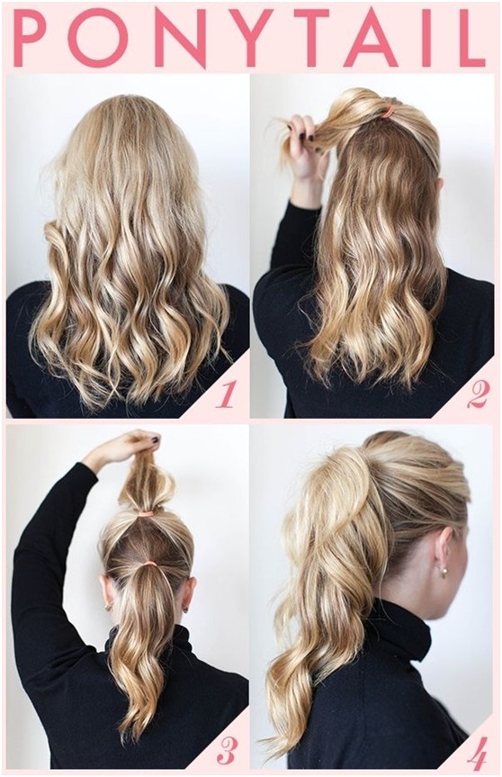 15 cute easy ponytail hairstyles tutorials