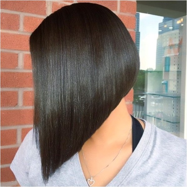 diagonal forward bob haircut is patible with for who wants to look young