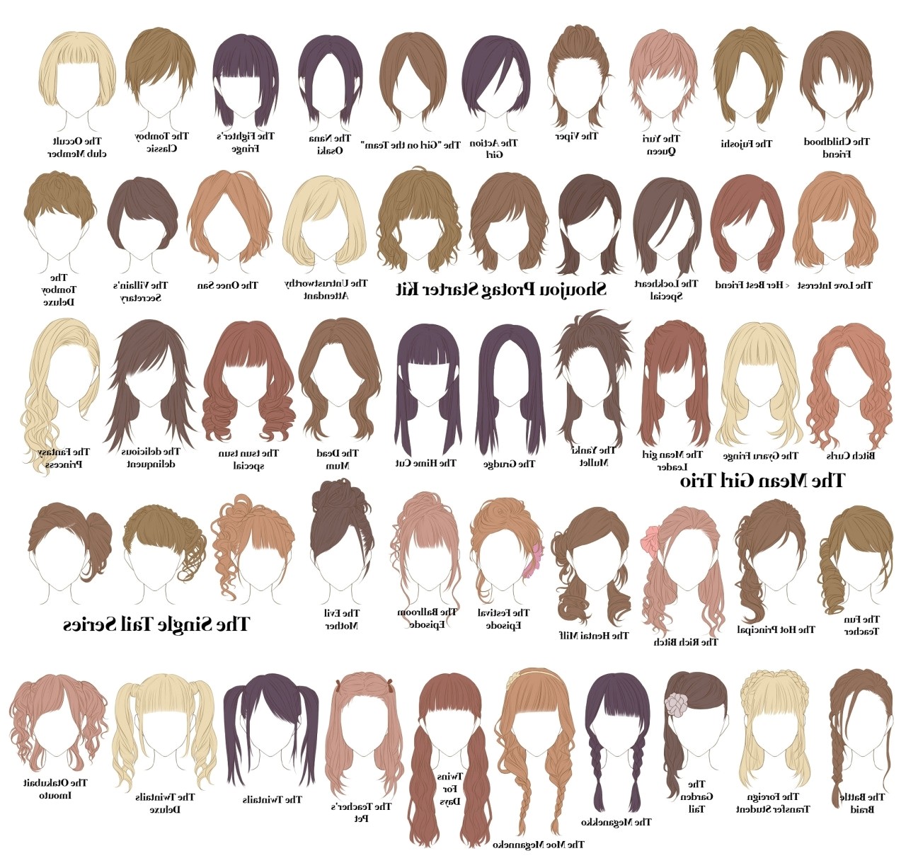 hairstyles with names and pictures