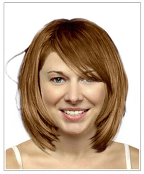 medium length bobs with bangs