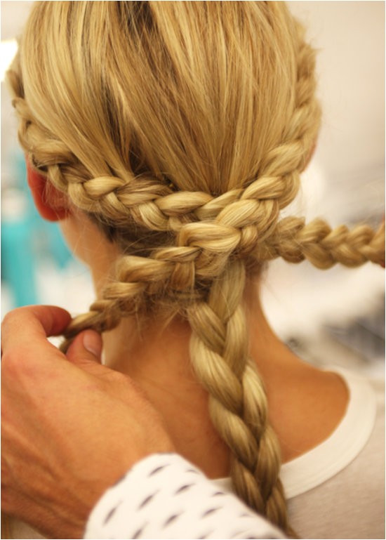 Monique Lhuillier Bridal Fall 2014 Braided Hairstyles