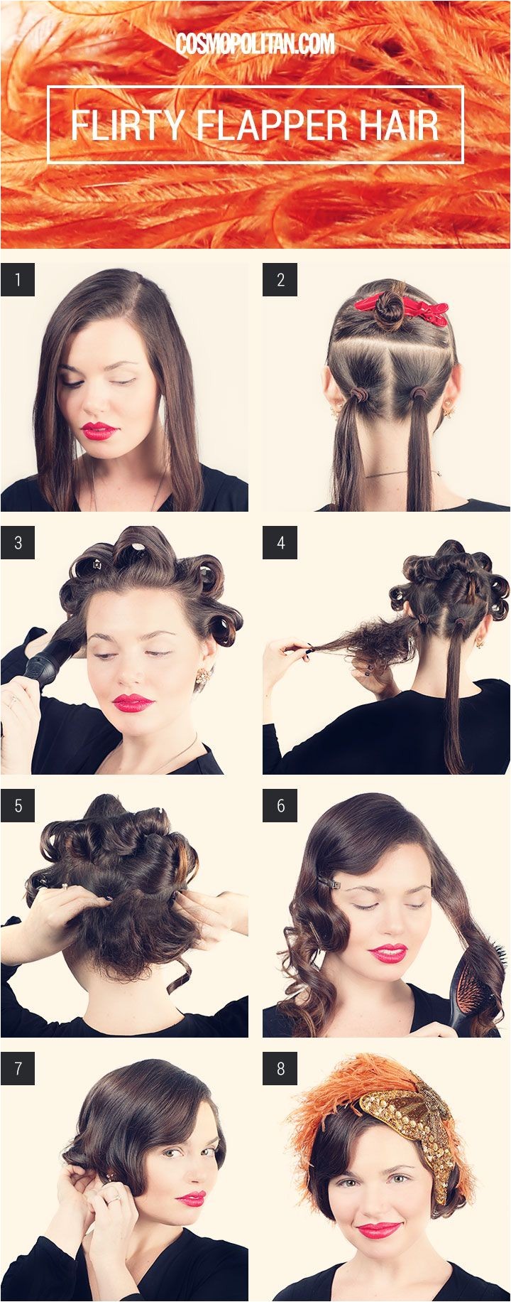 FLIRTY FLAPPER BOB Make your long hair look like a short and wavy bob with this tutorial from Matt Fugate