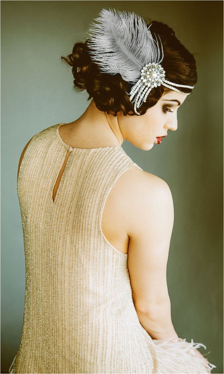 1920s Flapper Headpiece I like this style as an alternative to the kind where the