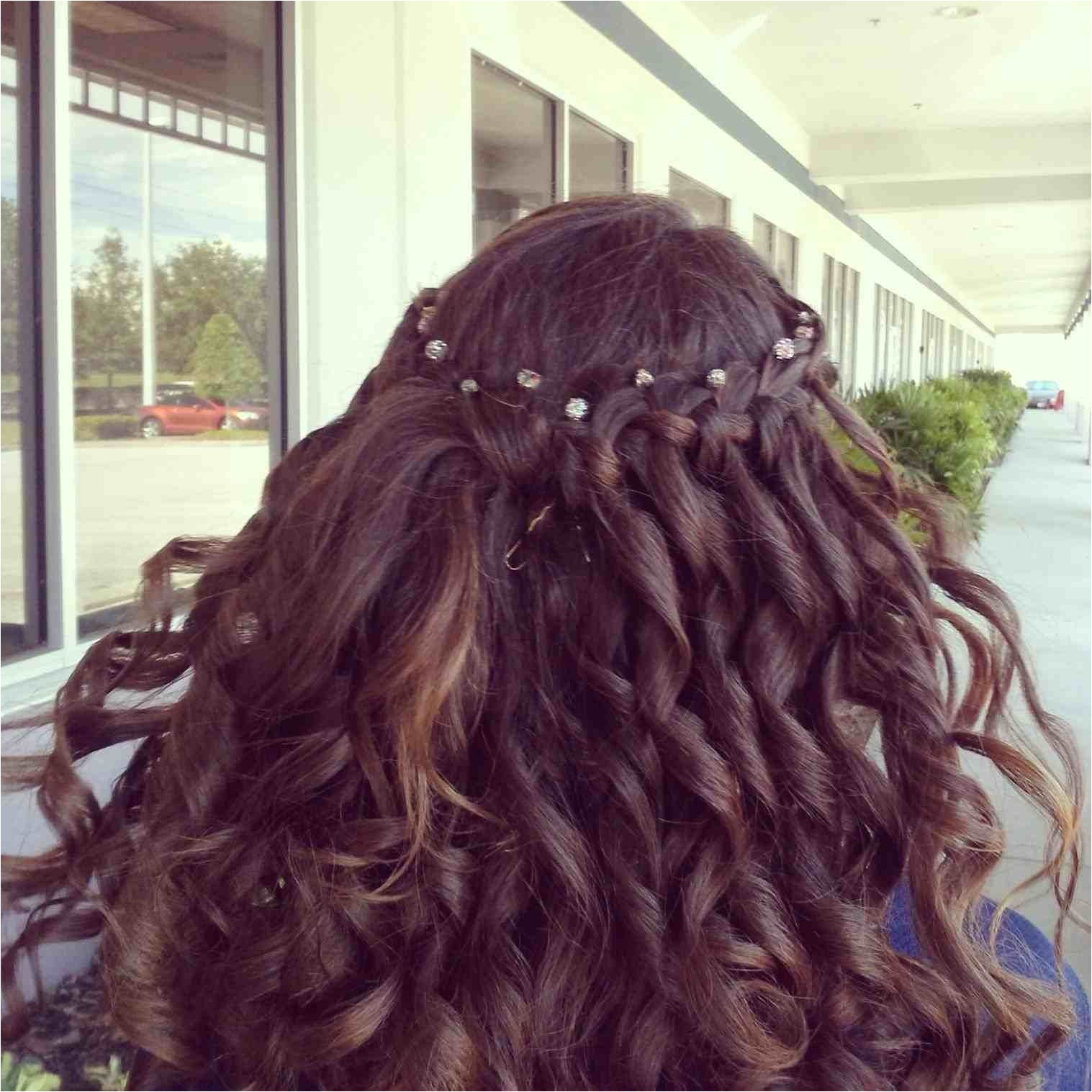 curly hair home ing ideas pinterest waterfall Long Hairstyles Braids Curls braid with curly hair home ing ideas