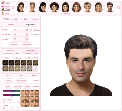mens virtual hairstyles free