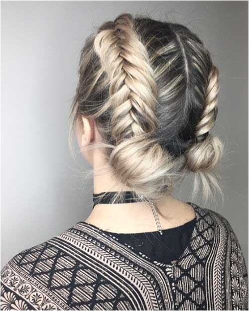 braided short hairstyle