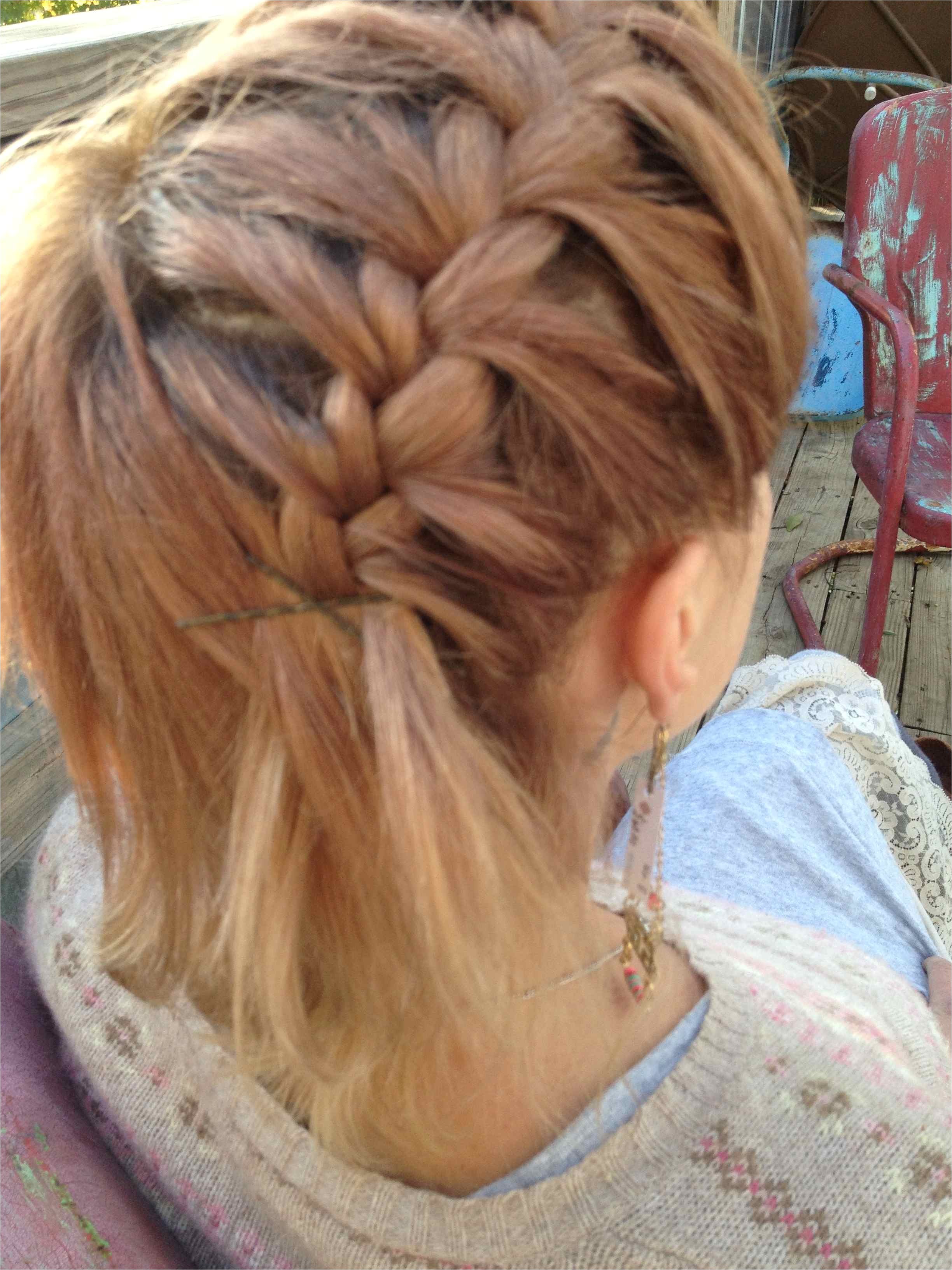 french braid for short hair