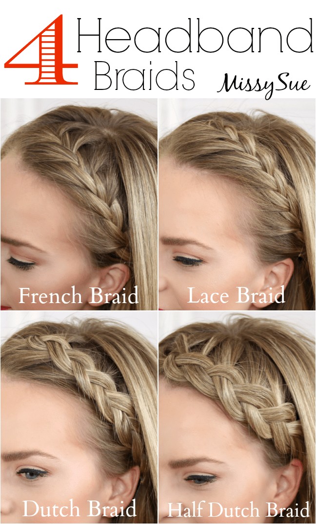 four headband braids