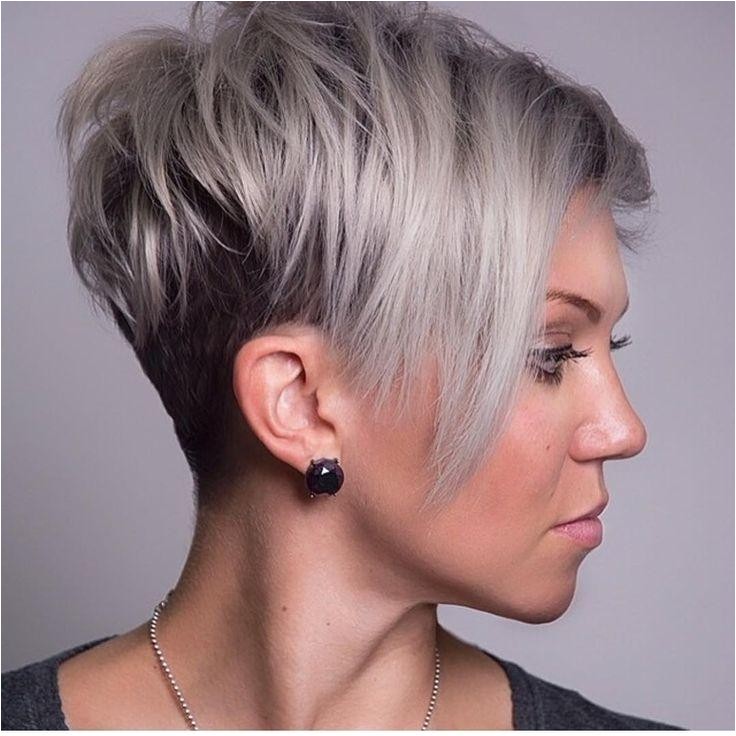 funky short haircuts for round faces
