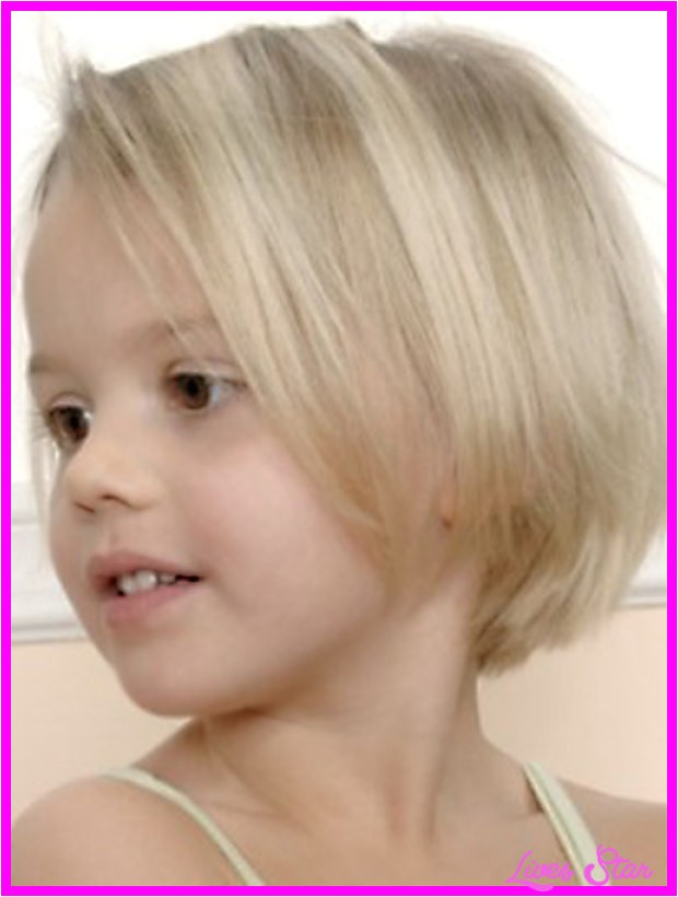 little girl short haircut bob