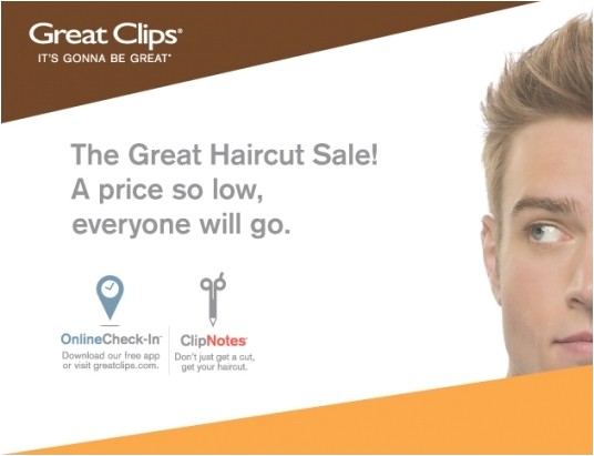 great clips haircut sale 2016