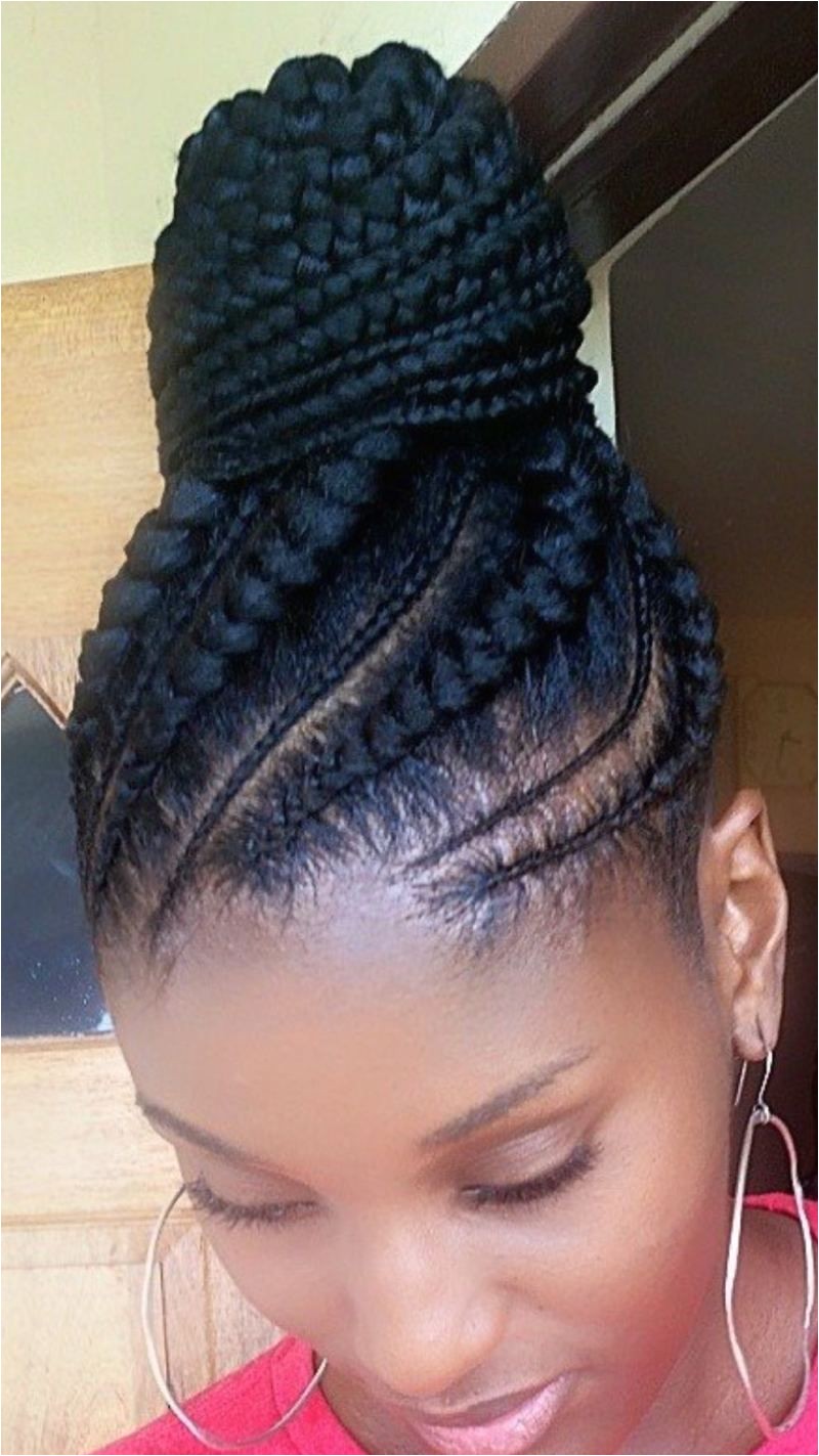 ALL HAIR MAKEOVER African ponytail cornrow