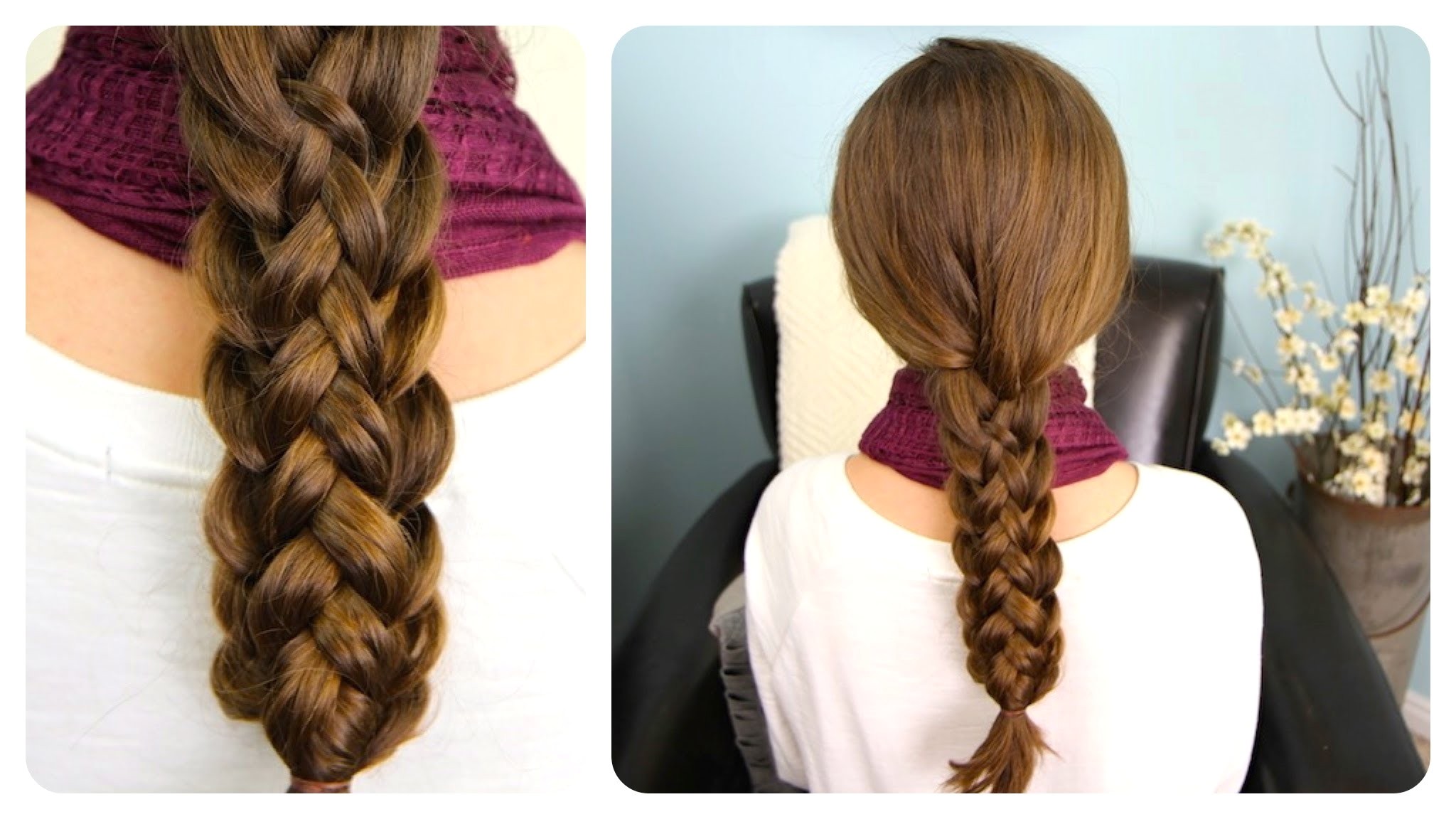 how to do cute stacked braids hairstyles for long hair diy tutorial step by step instructions