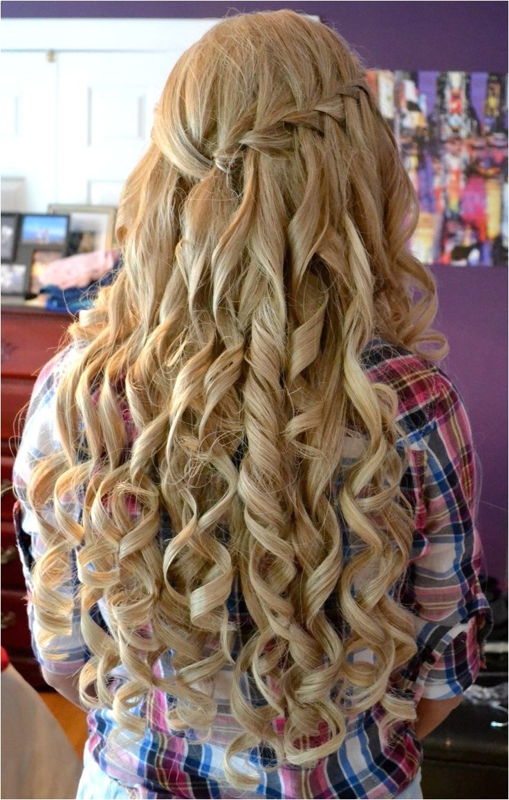 curly hairstyles for prom half up half down twist 2015 step by step