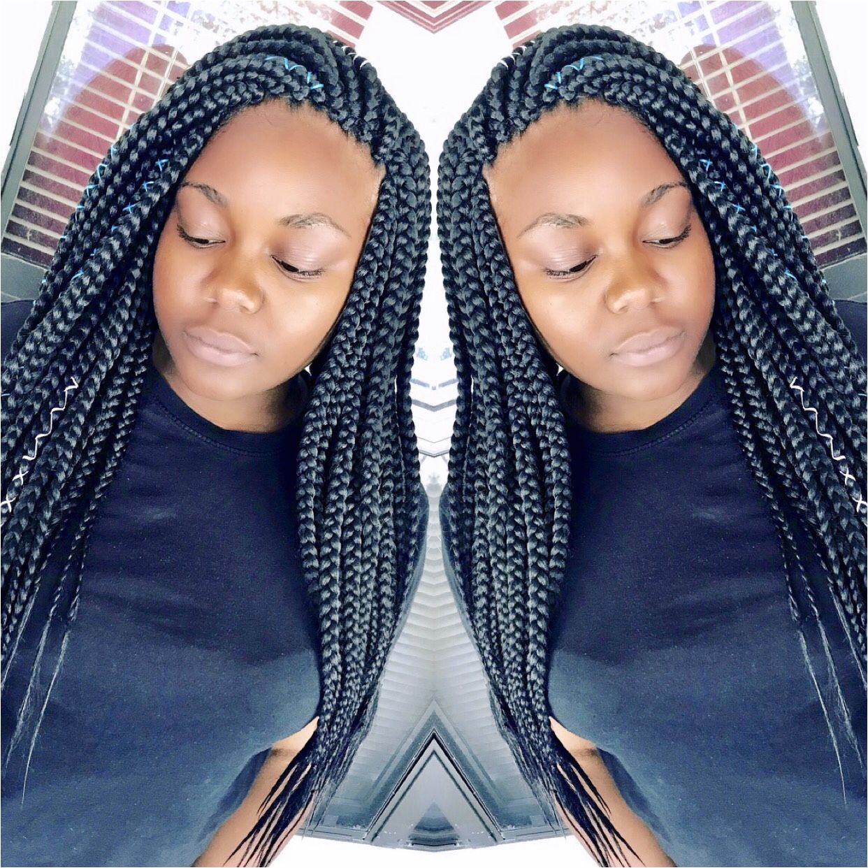 Box braids Long braids Medium box braids Braid styles