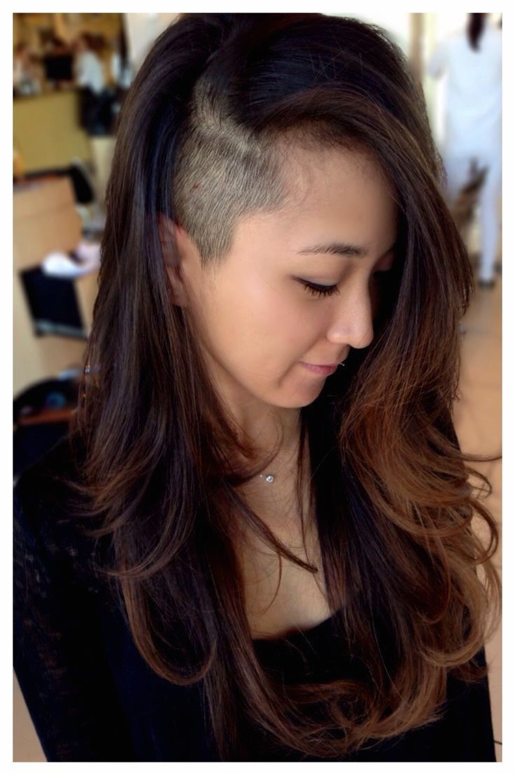 Image result for asian half shaved hairstyles