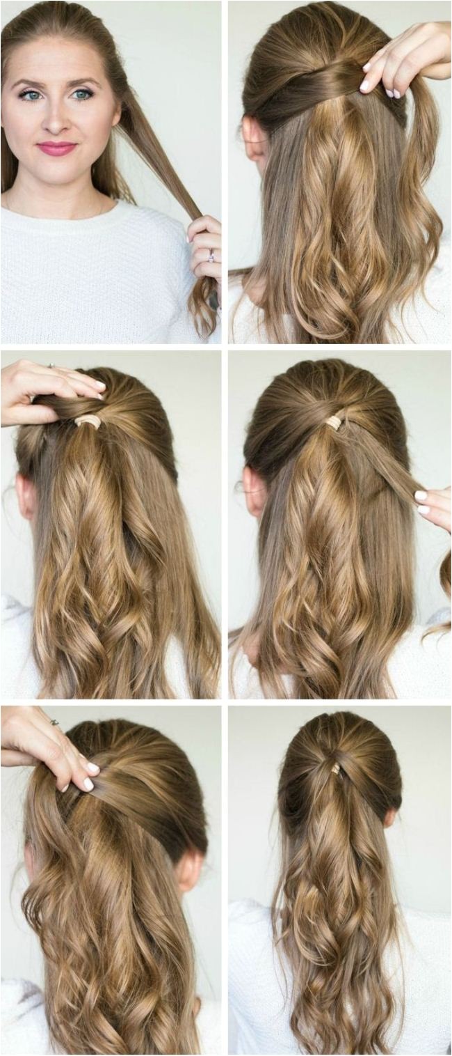 i want to do easy party hairstyles for long hair step by step how