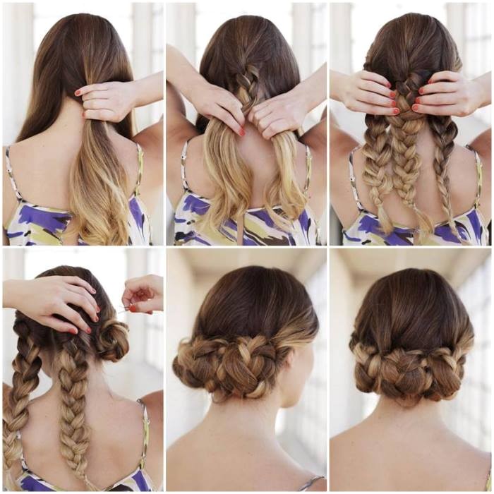 step by step bun hairstyles with pictures