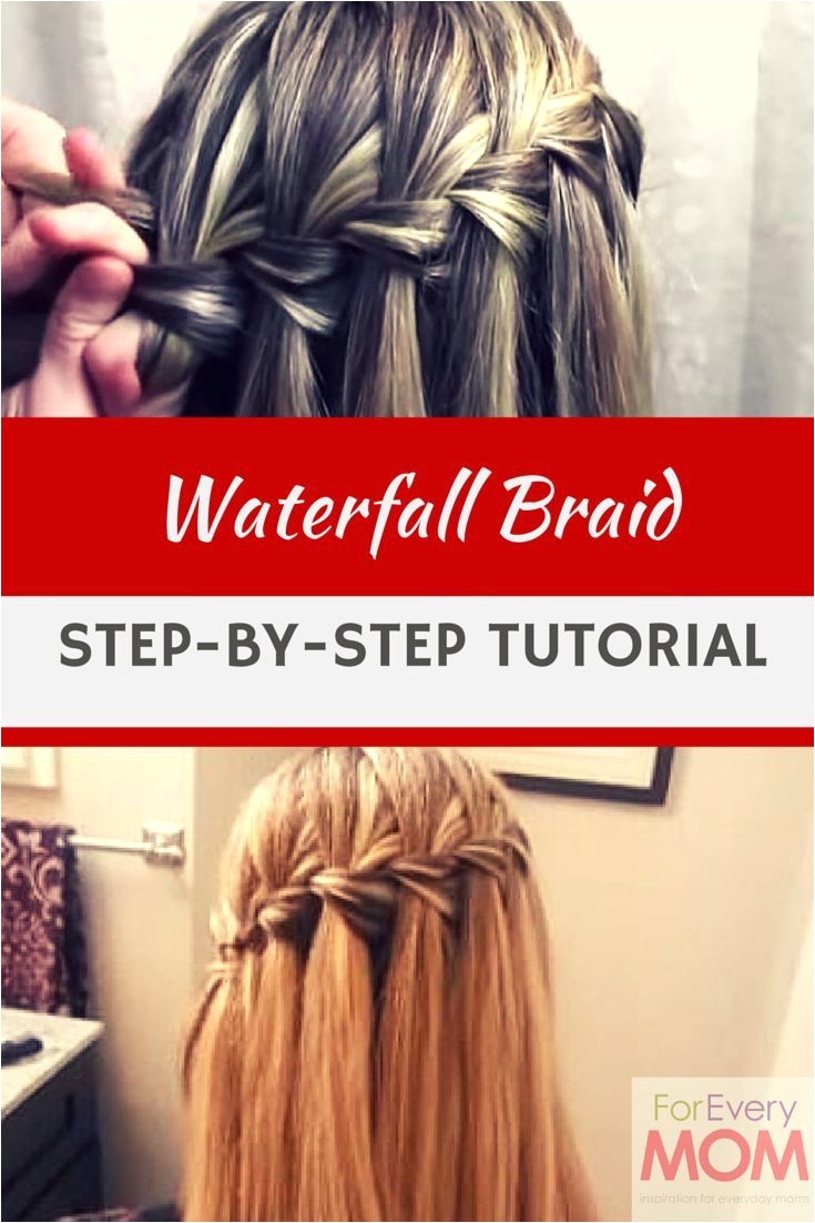 Waterfall braids tutorial easy how to and it s the prettiest of all the braided hairstyles