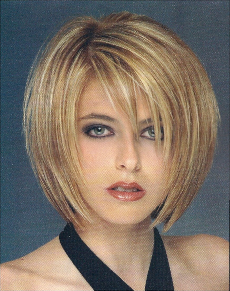 alluring layered short chin length bob hairstyle