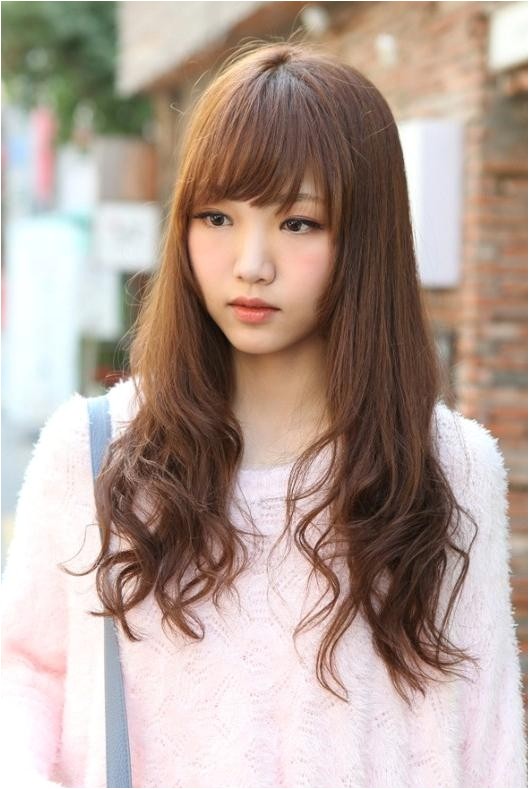 cute korean hairstyles for girls with long hair