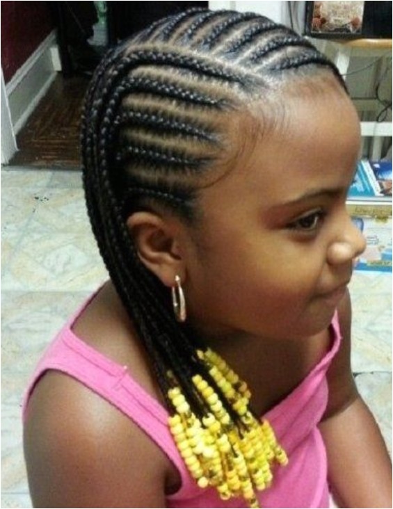 braids with beads for black little girl