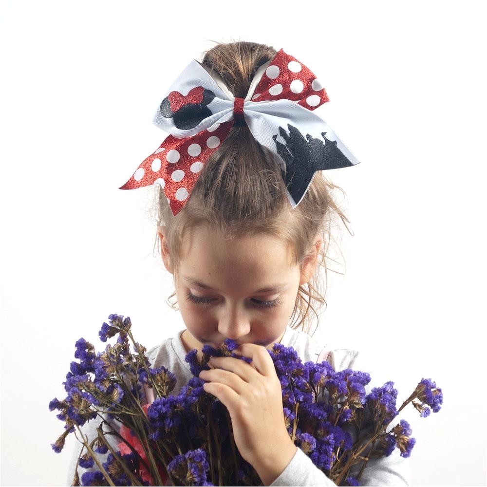 7 New Cheer Bow Cheerleading Hair Bow Dance Cheer Rubber Hair Bands For Girls Ponytail Hair Bands for Girls Rubber Hair Rubber Hair Bands line with